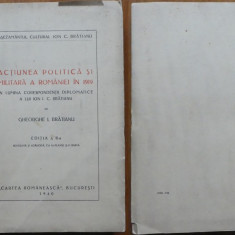 Gh. Bratianu , Actiunea politica si militara a Romaniei in 1919 , 1940 , ed. 1