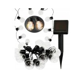 Ghirlanda luminoasa solara pentru exterior 3.8M cu 10 Becuri LED tip glob