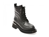 Ghete EPICA negre, H452B, din piele naturala