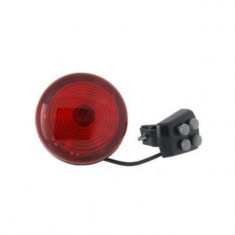 Alarma bicicleta, 7 LED, 8 melodii, tip girofar, rosu, YTGT-50001 foto