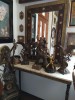Consola cu Oglinda Art Nouveau Antica, Lemn, Marmura, Bronz, Portelan. 108/33cm, h-190cm