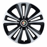 Set 4 Capace Roti Terra Gri-Negru R16, Compatibil Cu Alfa Romeo
