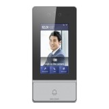 Videointerfon TCP/IP, 4.3&#039; touch screen, camera 2MP, recunoastere faciala/Card/PIN/QR, PoE, IK08 - HIKVISION DS-KV9503-WBE1