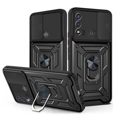 Husa pentru Motorola Moto E20 / E30 / E40 - Techsuit CamShield Series - Black foto
