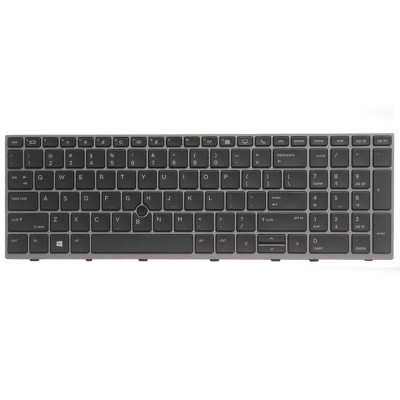 Tastatura Laptop, HP, EliteBook, 750 G5, 750 G6, 850 G5, 855 G5, 850 G6, L11999-281, cu iluminare, point sticker, layout US foto