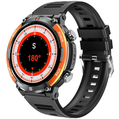 Valdus SmartWatch Valdus VL10 cu 2 curele, Display 1.52 inch, baterie 420mAh, Busola, Apel Bluetooth, Bataile inimii, Nivel oxigen, Tensiune arteriala foto