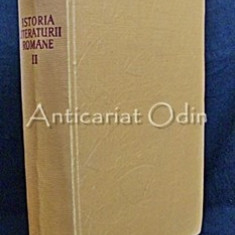 Istoria Literaturii Romane II - Al. Dima, Prof. Univ. I. C. Chitimia