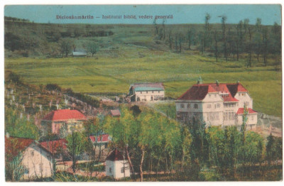 SV * TARNAVENI / Diciosanmartin * INSTITUTUL BIBLIC - Vedere Generala * 1927 foto