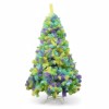 Brad artificial multicolor, 1260 ramuri, inaltime 180 cm, suport metalic inclus, ProCart