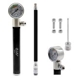 Pompă manuală cu manometru pentru trotineta / bicicleta electrică, EWAP-006, negru | Motorevolution