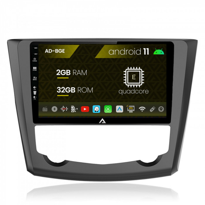 Navigatie Renault Kadjar, Android 11, E-Quadcore 2GB RAM + 32GB ROM, 9 Inch - AD-BGE9002+AD-BGRKIT364