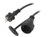 Prelungitor electric 10m negru 10A, Goobay