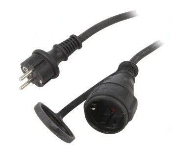 Prelungitor electric 10m negru 10A foto