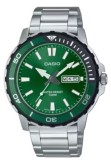 Cumpara ieftin Ceas Barbatesc Casio Collection MTD-125D-3AVDF, Inox, Analog, Quartz, Verde, Rezistent la Apa 10 ATM