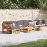 Cumpara ieftin Set mobilier grădină cu perne, 8 piese, lemn masiv acacia