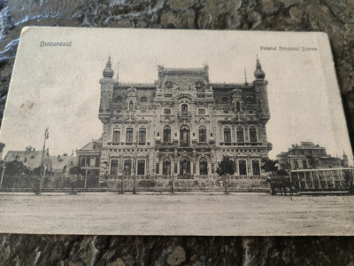 Carte postala Bucuresci, palatul printului Sturza, clasica, necirculata, 1900 foto
