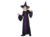 Costum Halloween vrajitoare velour (pentru fete)