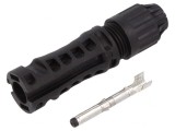 Conector Solar MC4 Tată Drept 4-6mm&sup2; Crimpat