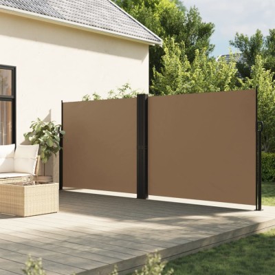 Copertină laterală retractabilă, taupe, 180x1200 cm foto