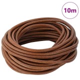 vidaXL Cord din Piele Maro deschis &Oslash;4 mm x 10 m Piele 42022007