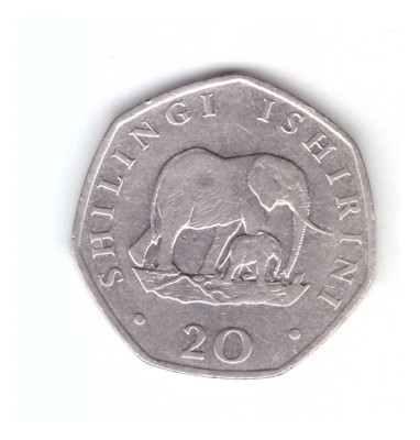 Moneda Tanzania 20 shilingi 1992, stare buna, curata foto
