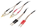 Cablu Kelvin 1,2m mufă banană 4mm x4 terminal x2