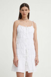 R&eacute;sum&eacute; rochie din bumbac BernadetteRS Short Dress culoarea alb, mini, drept, 121691175