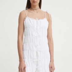 Résumé rochie din bumbac BernadetteRS Short Dress culoarea alb, mini, drept, 121691175