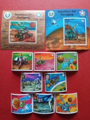 PARAGUAY, SPACE - COLIȚE + SERIE COMPLETĂ MNH