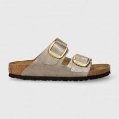 Birkenstock papuci Arizona Big Buckle femei, culoarea auriu, 1020882