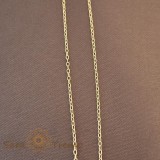 Cumpara ieftin Lantisor finut unisex placat cu aur 18K, model 1 cu 1, 45 cm