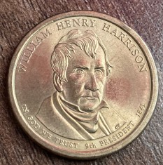 C50 - Moneda foarte veche - America - 1 dollar William Henry HHarrison - litera P - 2009