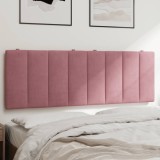 Cumpara ieftin Pernă tăblie de pat, roz, 140 cm, catifea