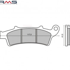 Set placute frana – Aprilia Arecife - Atlantic – Scarabeo – 125-500cc – Malaguti Madison 250-400cc – Peugeot Looxor 150cc (RMS)