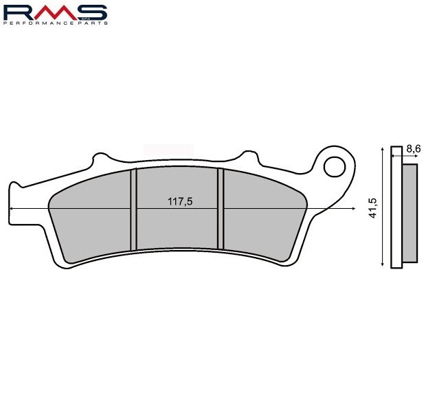 Set placute frana &ndash; Aprilia Arecife - Atlantic &ndash; Scarabeo &ndash; 125-500cc &ndash; Malaguti Madison 250-400cc &ndash; Peugeot Looxor 150cc (RMS)