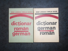 JEAN LIVESCU, EMILIA SAVIN - DICTIONAR ROMAN-GERMAN / GERMAN-ROMAN 2 volume foto