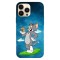 Husa compatibila cu Apple iPhone 15 Plus, Viceversa, model Cloudy Tom and Jerry , Silicon, TPU