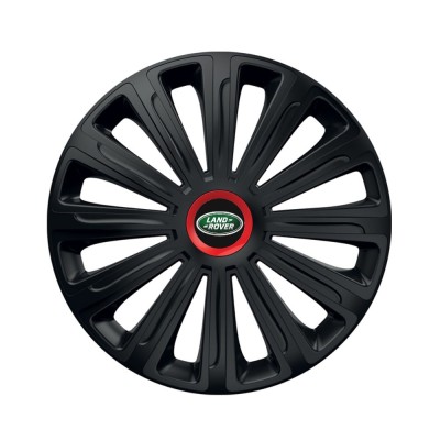 Set 4 capace roti Negre Cu Inel Rosu Trend R14 Compatibil Cu Land Rover foto
