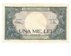 Romania 1941, 10 sept. - 1000 lei, circulata foto