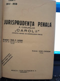 JURISTPRUDENTA PENALA A CODURILOR CAROL II 1937-1938