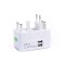 Adaptor incarcator convertor priza universal international de calatorie All in One pentru EU, US, UK, AU, AUS, alb