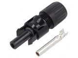Conector solar mamă drept crimpat MC4 4-6mm2 7-8.8mm