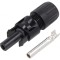 Conector solar mamă drept crimpat MC4 4-6mm2 7-8.8mm