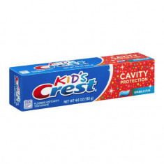 Pasta de Dinti pentru Copii, Crest 3D White, Sparkle Fun, Aroma Bubble Gum, 130gr