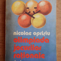 Nicolae Oprisiu - Olimpiada jocurilor rationale