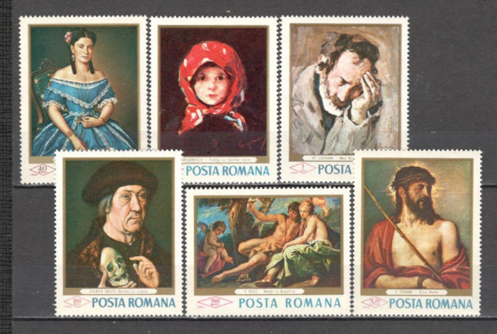 Romania.1968 Pictura din Galeria Bucuresti si Sibiu CR.163