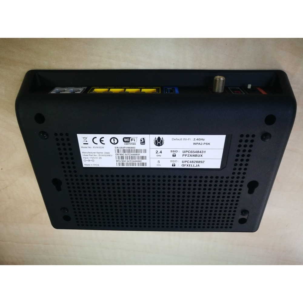 Modem WiFi Ubee EVW3226 D241 pentru UPC Router arhiva Okazii.ro
