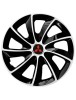 Set 4 Capace Roti Autohelix MSA&reg; potrivite jantelor de 14 inch, pentru Mitsubishi, model Stig Extra Black &amp; White
