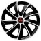 Set 4 Capace Roti Autohelix MSA&reg; potrivite jantelor de 14 inch, pentru Mitsubishi, model Stig Extra Black &amp; White