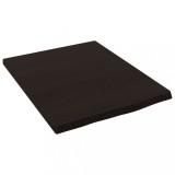 Cumpara ieftin Raft de perete maro inchis 40x50x2 cm lemn masiv stejar tratat